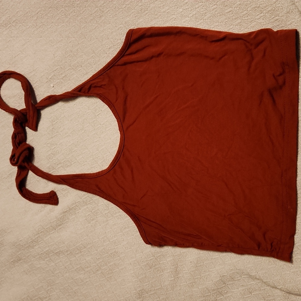 Girl's sun top tie around neck